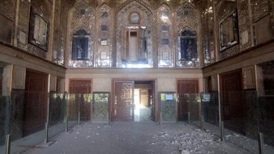  ریزش تزئینات چهلستون اصفهان ادامه دارد