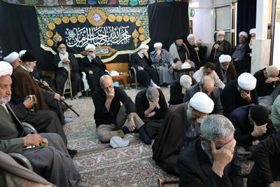  تصاویری از سوگواری روز شهادت امام صادق (ع) در دفتر حضرت آیت الله دوزدوزانی