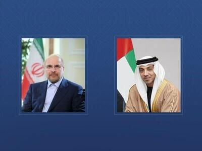  تماس معاون رئیس امارات با قالیباف (۲۶ فروردین ۱۴۰۵)