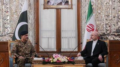  فرمانده ارتش پاکستان با رئیس مجلس دیدار کرد