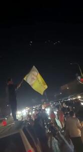  جشن خیابانی مردم بیروت پس از اجرای آتش بس
