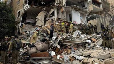  ضربه سهمگین موشکی ایران به ساختمانی در حیفا