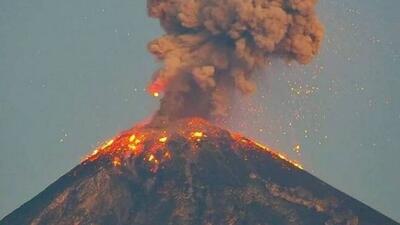  تصاویری تماشایی از فوران یک آتش‌فشان در گواتمالا