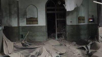  اولین تصویر از مسجد دانشگاه شریف پس از حمله هوایی