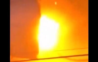  تصاویر دلهره‌آور از حرکت تانکر شعله‌ور در خیابان‌!