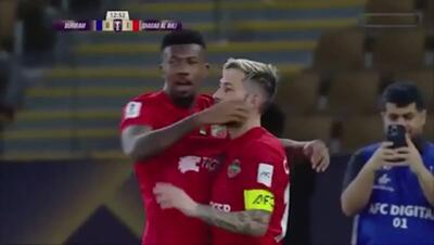  ویدیو: گل اول شباب الاهلی به بوریرام (گل به خودی)