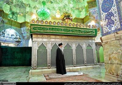  تصاویر حضور شهید امام خامنه‌ای در حرم حضرت معصومه(س) - تسنیم