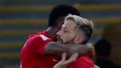  گل اول شباب الاهلی به بوریرام (گل به خودی)