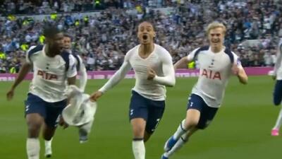  سوپر گل زیبای سیمونز؛ گل دوم تاتنهام به برایتون