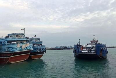  برقراری تردد شناورهای خودروبر در مسیر کیش - چارک پس از سه هفته