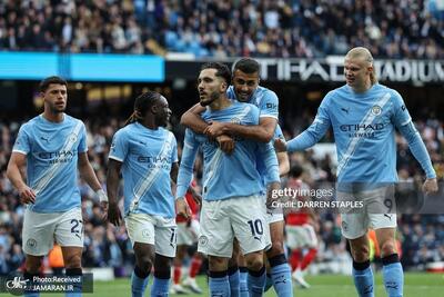  منچسترسیتی 2-1 آرسنال؛ تنور لیگ انگلیس داغ شد؛ سیتی بازی بزرگ را برد+عکس و ویدیوی گل ها