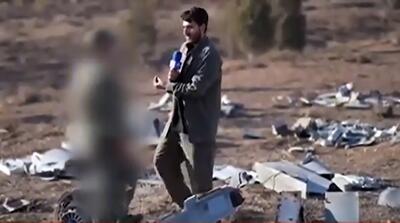  لحظه شکار موشک کروز آمریکا حین گزارش صداوسیما