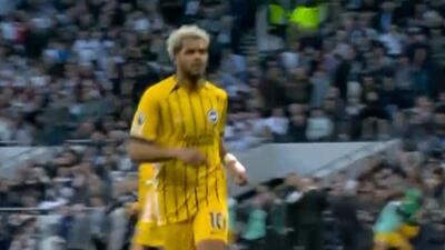  گل دوم برایتون به تاتنهام توسط روتر