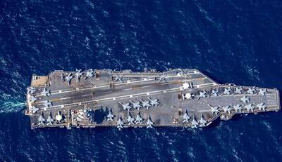  موقعیت ناوهای هواپیمابر آمریکا در منطقه