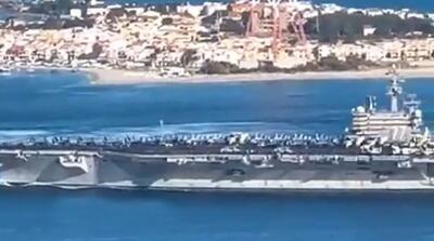  حرکت عجیب ناو هواپیمابر جورج بوش از ترس متحدین ایران