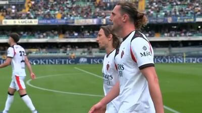  گل اول میلان به هلاس ورونا توسط رابیو