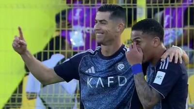  گلزنی رونالدو در دیدار مقابل الوصل