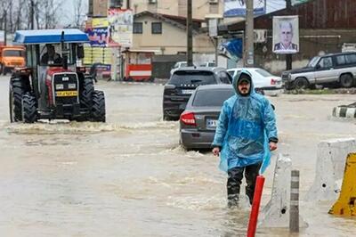  باران و احتمال آب‌گرفتگی معابر در این ۲۳ استان