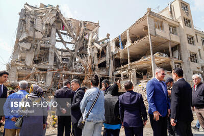  بازدید سفرا از مناطق آسیب دیده در جنگ رمضان