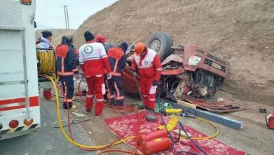  حادثه رانندگی در آذربایجان شرقی؛ تریلی ترمز بریده در هشترود فاجعه آفرید