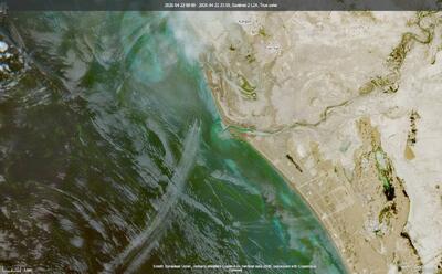  عکس: تصاویر ماهواره‌ای از قایق‌های تندرو سپاه در تنگه هرمز