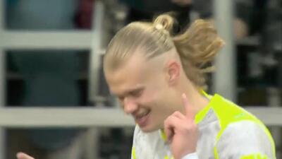  گل اول منچسترسیتی به برنلی توسط هالند