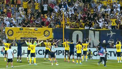  تشویق ایسلندی النصری ها پس از صعود به فینال آسیا