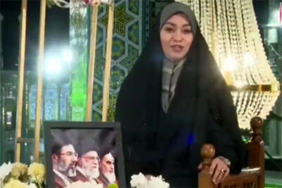  سقوط عجیب لوستر و دکور برنامه رویِ سر مجری!