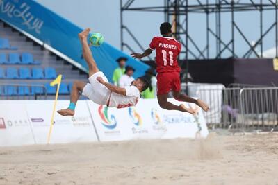  بازی‌های آسیایی ساحلی سانیا/ عبور پرقدرت فوتبال ساحلی ایران از امارات؛ والیبالیست‌ها گل کاشتند
