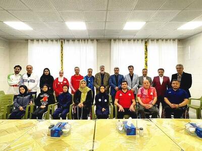  بازدید سرپرست کاروان ایران در بازی‌های پاراآسیایی آیچی_ناگویا از اردوی تیم‌های ملی پاراتنیس روی میز زنان و مردان در زنجان