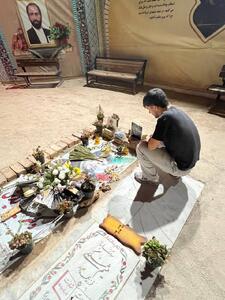  حضور بازیکن تیم ملی فوتبال بر مزار شهدای اخیر