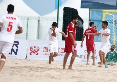  پیروزی تیم فوتبال ساحلی ایران مقابل امارات در گام اول