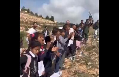  اعتراض کودکان فلسطینی به محرومیت از تحصیل
