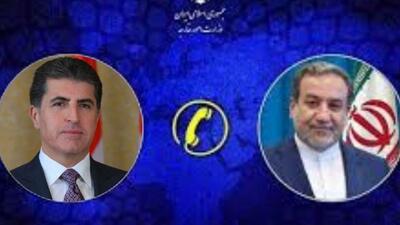  تماس تلفنی رئیس اقلیم کردستان عراق با وزیر خارجه کشورمان