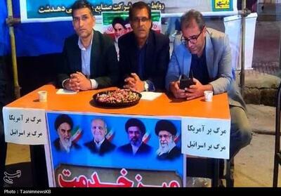  برپایی میز خدمت شبانه اداره صمت کهگیلویه در میدان مرکزی دهدشت - تسنیم