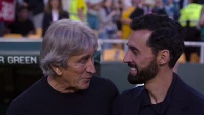  خوش و بش آربلوآ و پلگرینی قبل از شروع بازی