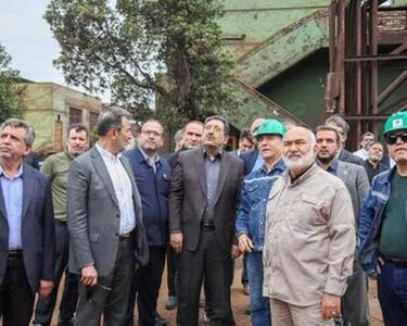  وزیر صمت از فولاد خوزستان بازدید کرد