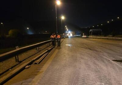  آخرین وضعیت مسدودیت آزادراه تهران-پردیس پس از ریزش کوه