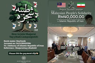  آغاز پویش شجره طیبه ۱۶۸؛ به یاد گل‌های پرپر میناب در مالزی