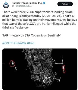  بارگیری ۶ میلیون بشکه نفت در جزیره خارگ