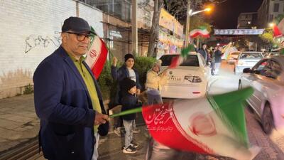  حضور میرکریمی و نوه‌هایش در تجمعات شبانه