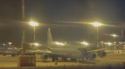  تصاویر ترافیک سوخت‌رسان‌های آمریکا در تل آویو