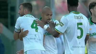  گل اول رم به بولونیا (مالن)