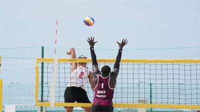  بازی‌های ساحلی آسیا؛ باخت تیم ملی والیبال ساحلی ب به قطر و کسب عنوان دومی گروه