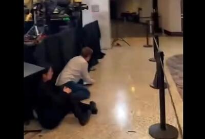  لحظات دلهره‌آور تعقیب و گریز در مراسم ترامپ