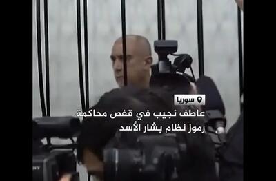  محاکمه پسرخاله بشار اسد در قفس