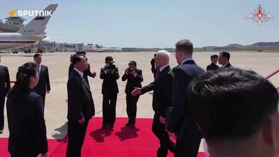  بلوئوسوف برای یک سفر کاری وارد کره شمالی شد