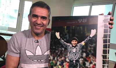  احمدرضا عابدزاده در آمریکا پا به توپ شد 