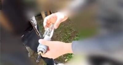  تصاویری از کشف خمپاره انداز در گیلان