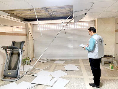  تعیین خسارت جنگی خانه‌ها در یزد